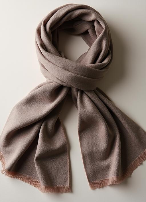 Close-up texture of the cashmere blend scarf from the Elegante Milano collection