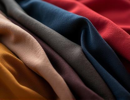 Swatches of luxury Italian fabrics